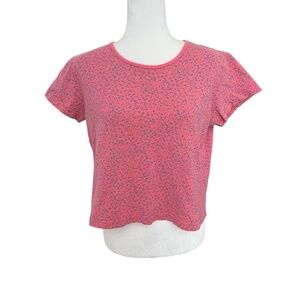 Vintage 90's Ditsy Floral Print Short-Sleeve Shirt Medium